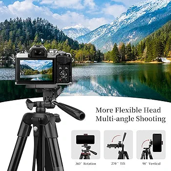 Victiv Aluminum Lightweight Smartphone Tripod for iPhone, Portable Camera DSLR/Action Camera/Samsung with Phone Holder & Control Remote Shutter