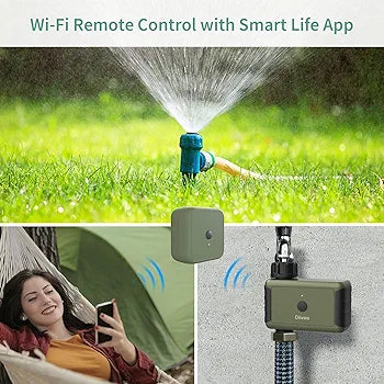 Diivoo WiFi Sprinkler Timer WT-03W and Bluetooth Sprinkler Timer 2 Zone WT-05