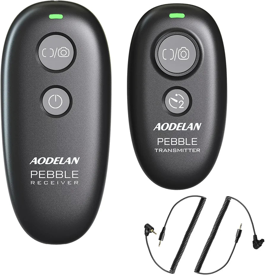 AODELAN Camera Remote Wireless Shutter Release Compatible for Canon EOS R, RP, 200D(SL2), 250D(SL3), T7, T6, 6D Mark II, 7D Series, M6; Olympus OM-D E-M1 MRK II, OM-D E-M5 II