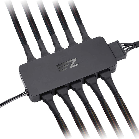 PWM FAN HUB, SPLITTER FOR 4-PIN & 3-PIN FANS 10 ports