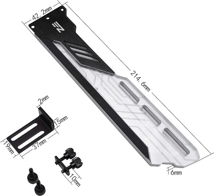 EZDIY-FAB 5V 3Pin RGB Graphics Card Holder, RGB Video Card Holder, Video Card Bracket, GPU Bracket, Motherboard Sync