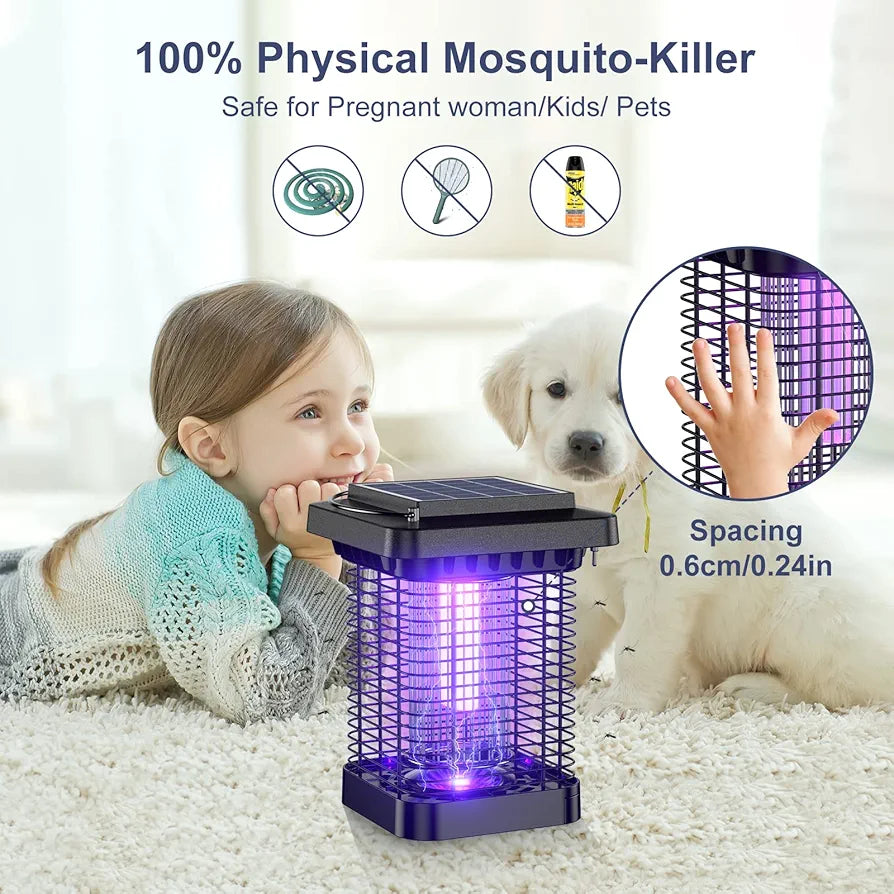 Bug Zapper for Outdoor and Indoor, Mosquito Zapper with High Powered 4200V Electric, Fly Traps Waterproof Fly Zapper Mosquito Killer for Home Backyard Patio Garden Camp