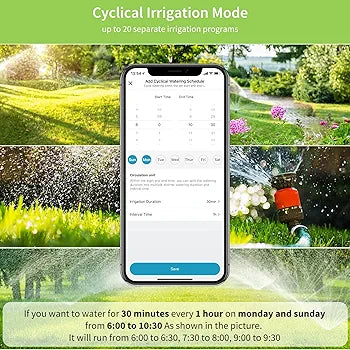 Diivoo WiFi Sprinkler Timer WT-03W and Bluetooth Sprinkler Timer 2 Zone WT-05