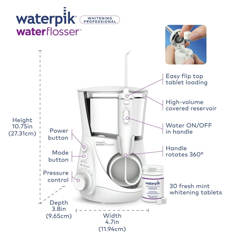 Waterpik Whitening Countertop Water Flosser, WF-06