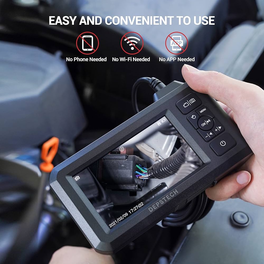 DEPSTECH 5.5mm Industrial Endoscope 1080P Digital Borescope