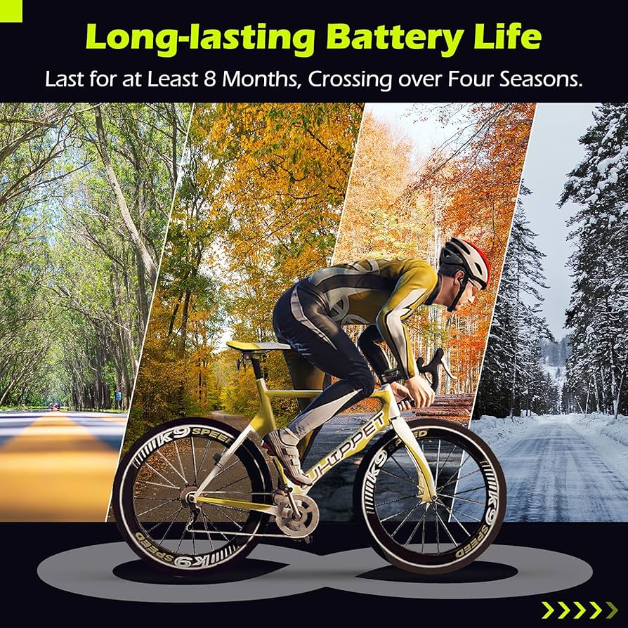 PRUNUS Cycle Computers Wireless,Waterproof Bike Computer with 20 Functions, Bike Speedometer with Auto on/off for Outdoor & Indoor Tracking