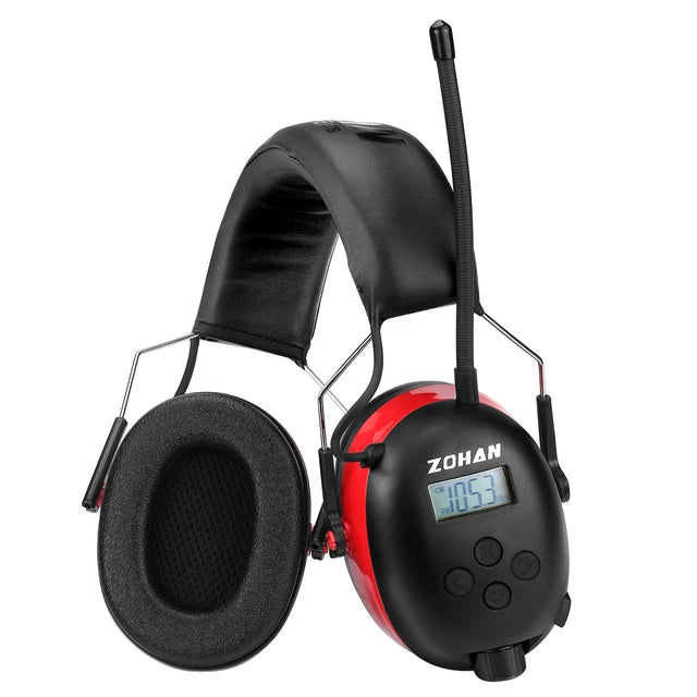 ZOHAN Bluetooth 5.0 Electronic Earmuffs Hearing Protection Noise Reduction FM/AM Ear Protection for Saws NRR25db