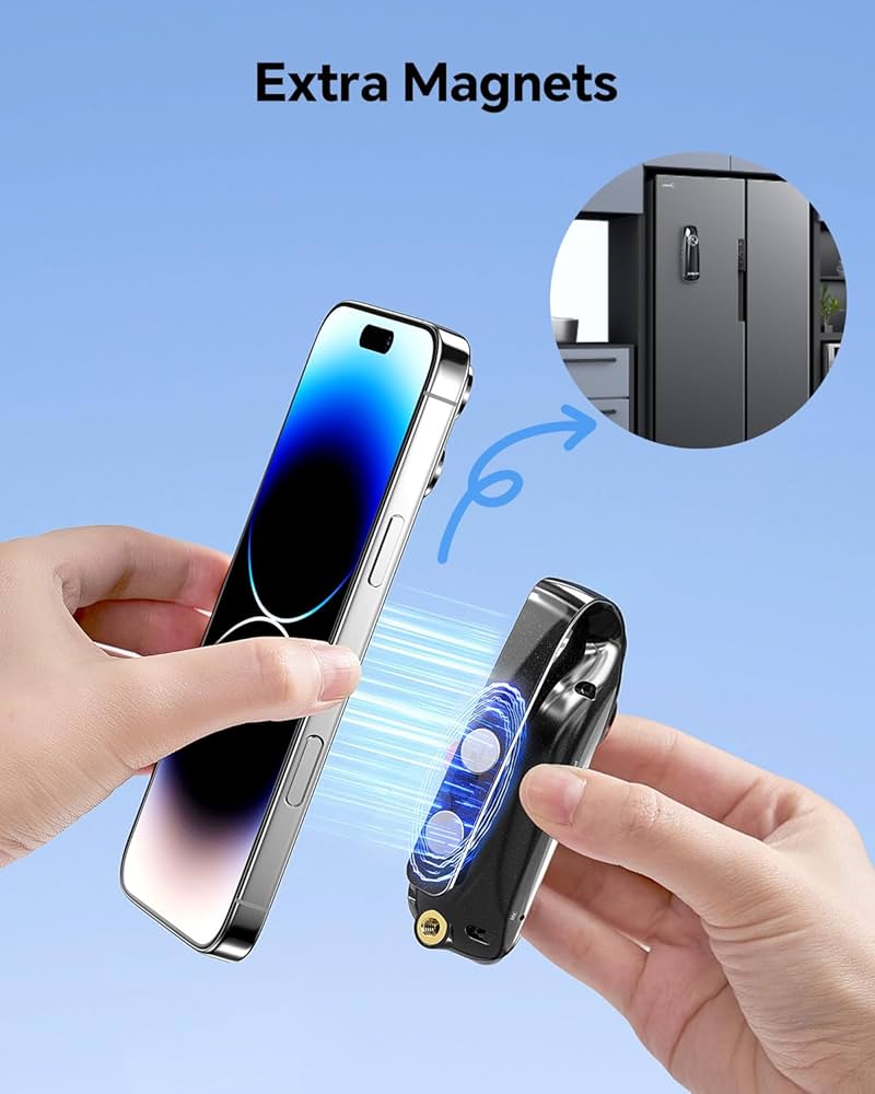BOBLOV 007 128GB Small Body Cameras, Easy-User-Friendly, Portable Pocket Tiny Body Cams with Back Clip,1080P Mini Camera Bodycams, Loop Recording for Bike/Pet/Home/Proof (128GB)