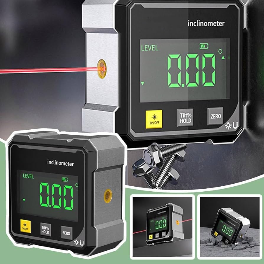 Magnetic laser angle finder
