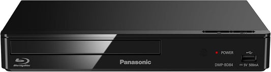 Panasonic Blu Ray DVD Player with Full HD Picture Quality and Hi-Res Dolby Digital Sound, DMP-BD84P-K, Black