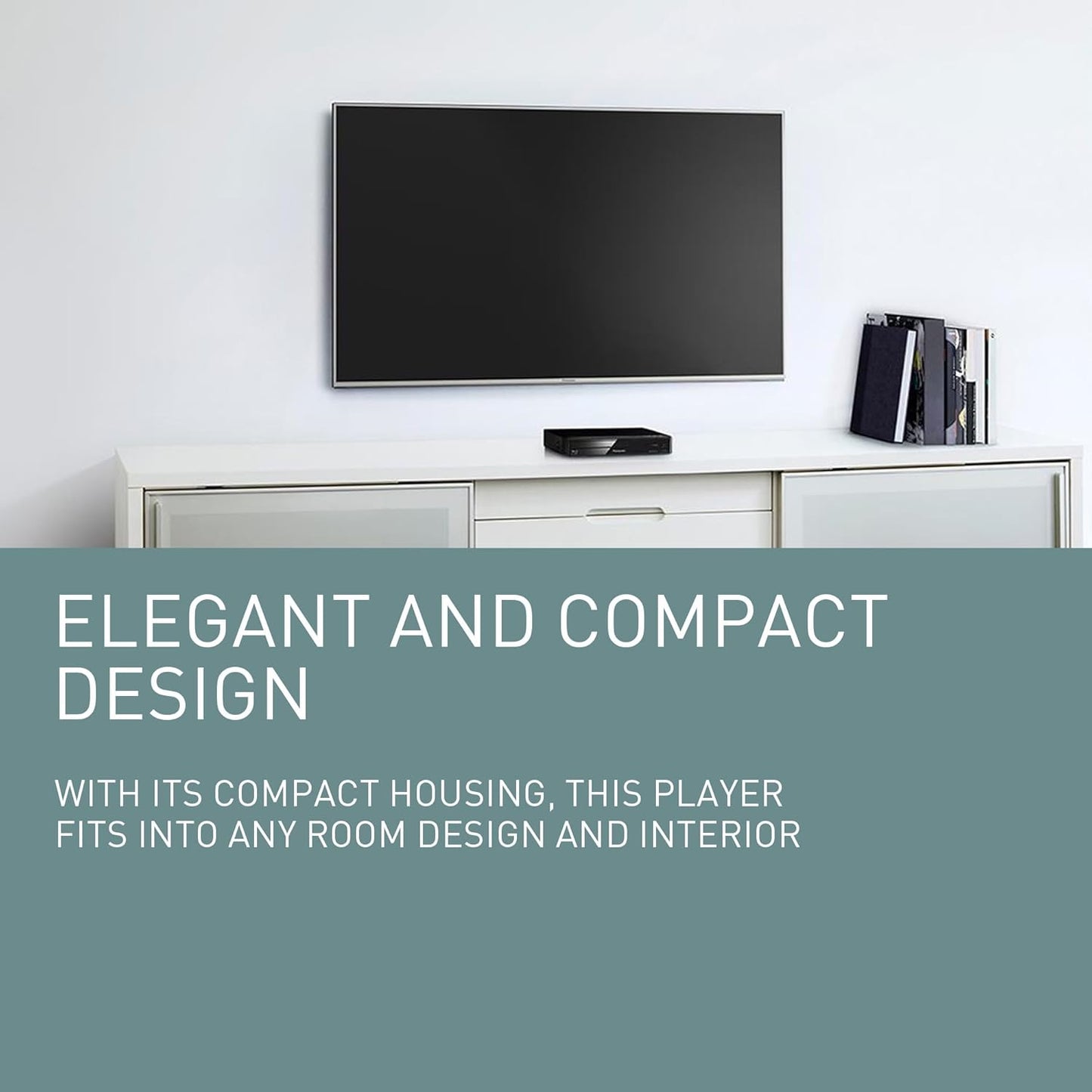 Panasonic Blu Ray DVD Player with Full HD Picture Quality and Hi-Res Dolby Digital Sound, DMP-BD84P-K, Black