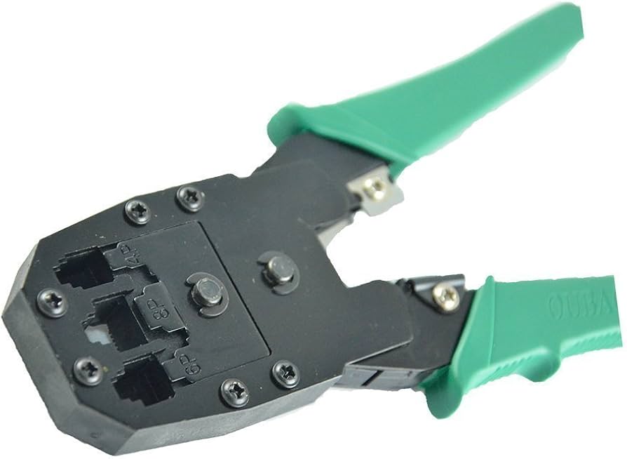 Cable Tester 4 in 1  + Crimping Tool + Wire Stripper + 100 RJ45 CAT5 CAT5e Connector Connector Network Tool Kits