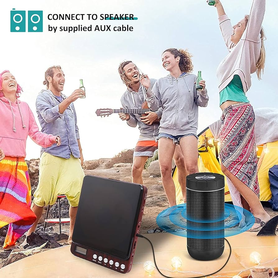 Portable CD Player with Headphones, Compact Design CD Player with LCD Disply, Anti-Skip Personal CD Player for Car, Rechargeable CD Player for Music Audiobook Listening