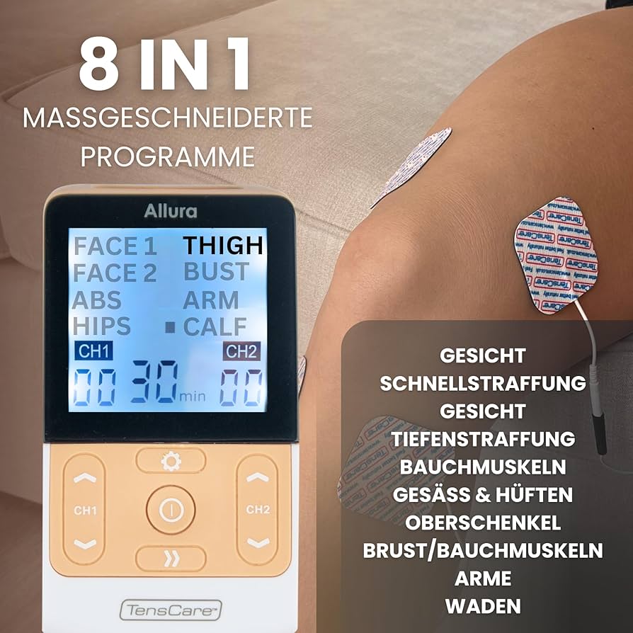 TensCare Allura Face & Body Toning Wrinkle Reduction EMS