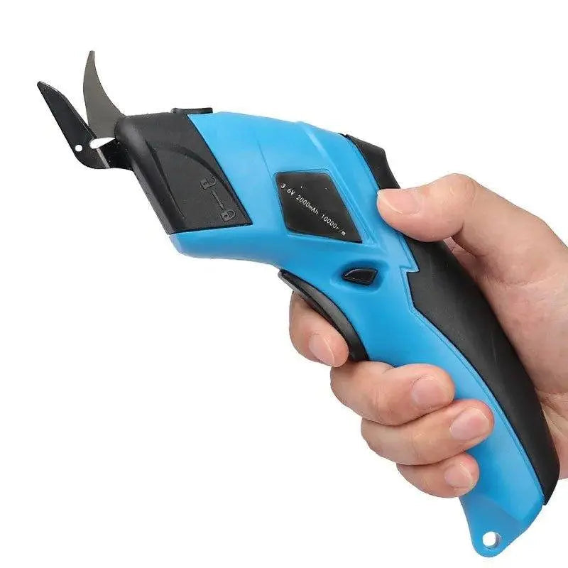 Cordles Fabric 3.6V Scissors with Replacement Cutting Blade, Rechargeable Box Cutter for Cardboard, Craft, Fabric, Carpet, Leather