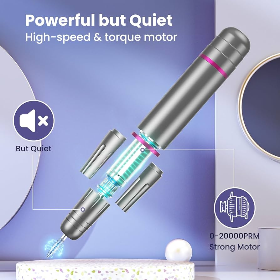 Electric Nail Files, Professional Nail Drill Machine