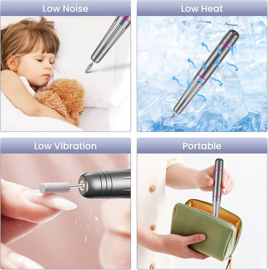 Electric Nail Files, Professional Nail Drill Machine
