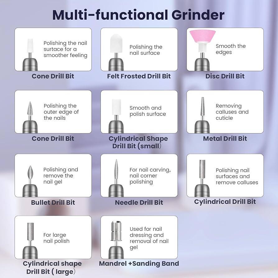 Electric Nail Files, Professional Nail Drill Machine