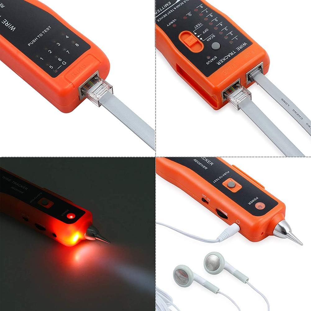 Wire Tester RJ45 RJ11 Cable Tracker Line Finder