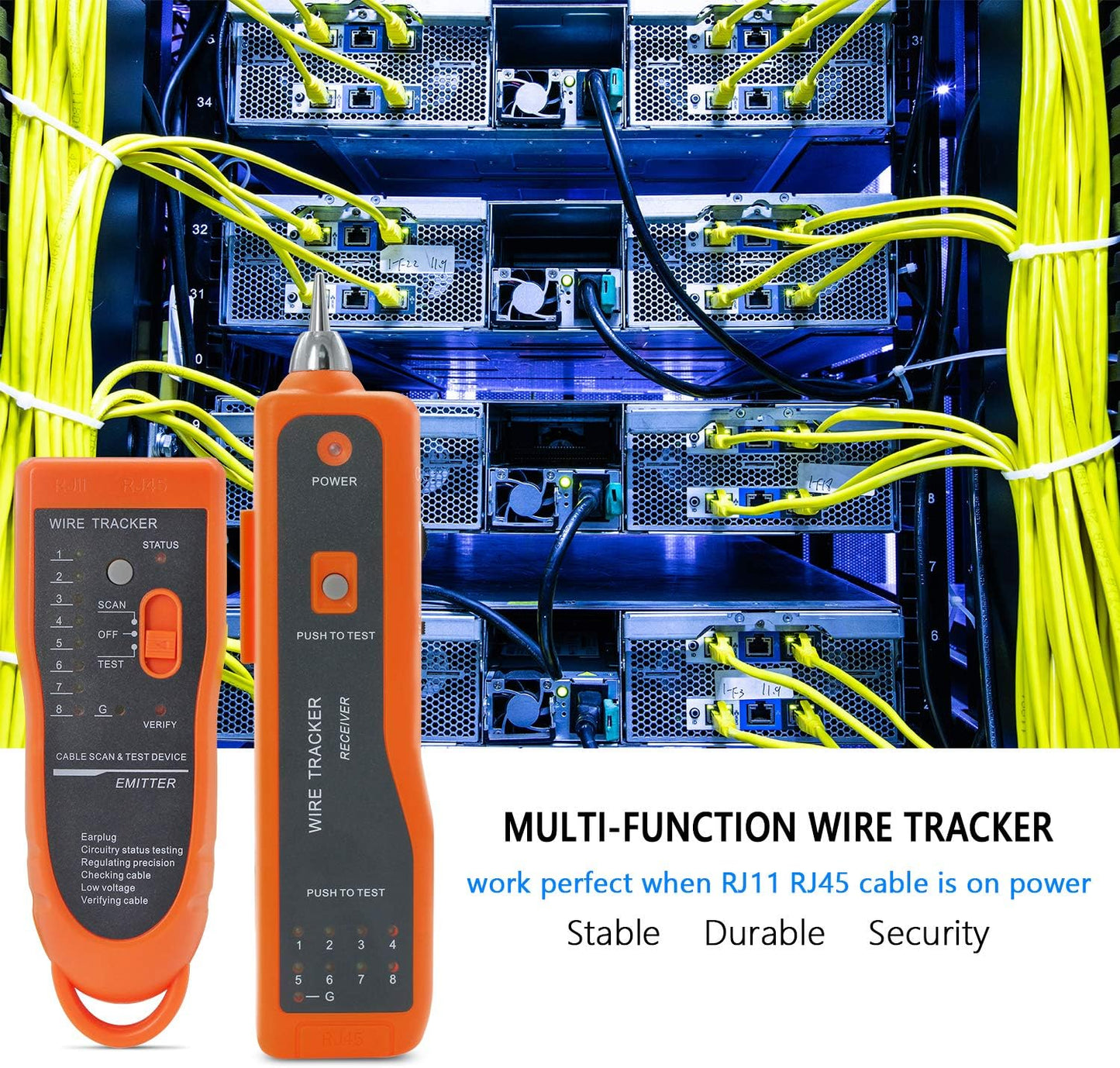 Wire Tester RJ45 RJ11 Cable Tracker Line Finder