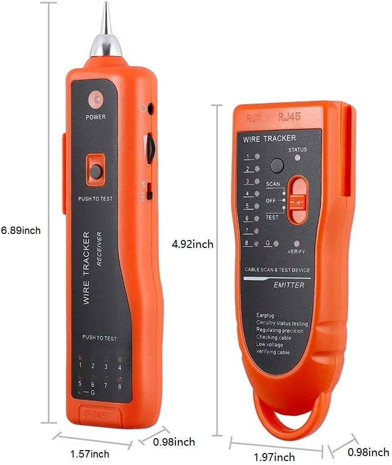 Wire Tester RJ45 RJ11 Cable Tracker Line Finder