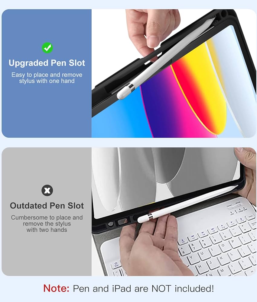 iPad A16 11th / 10th Generation Case with Keyboard case