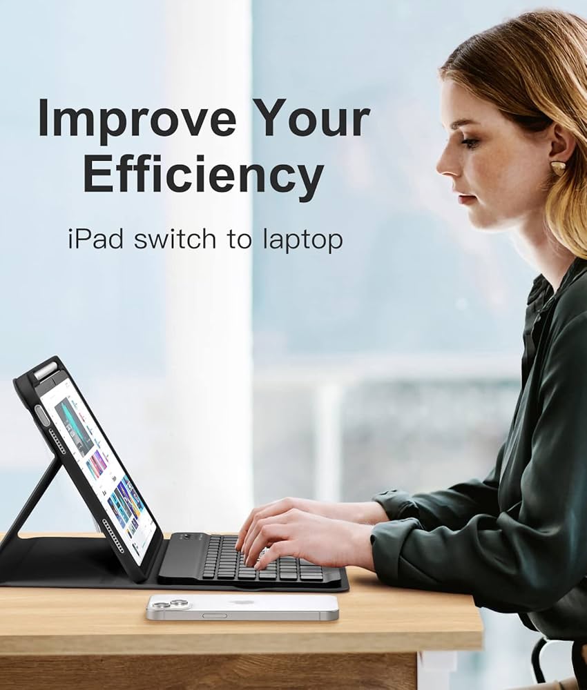 iPad A16 11th / 10th Generation Case with Keyboard case