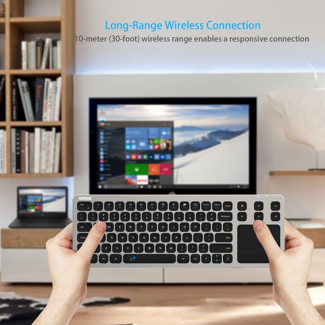 Arteck 2.4G Wireless Touch tv keyboard