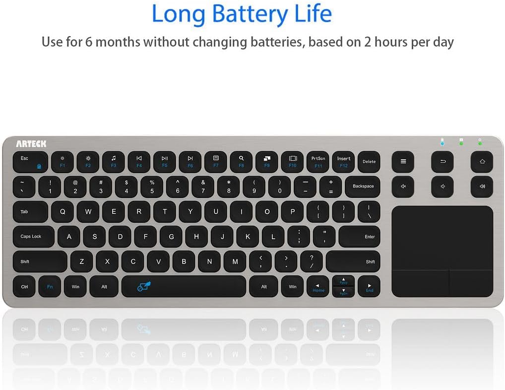 Arteck 2.4G Wireless Touch tv keyboard