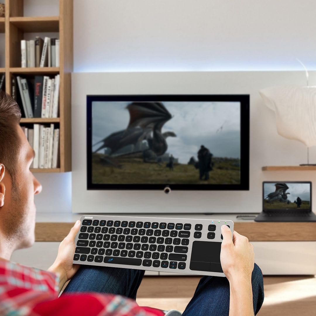 Arteck 2.4G Wireless Touch tv keyboard