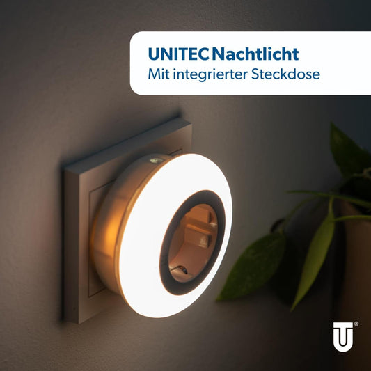 Pack of 3 Unitec Nightlight Adapter Plug