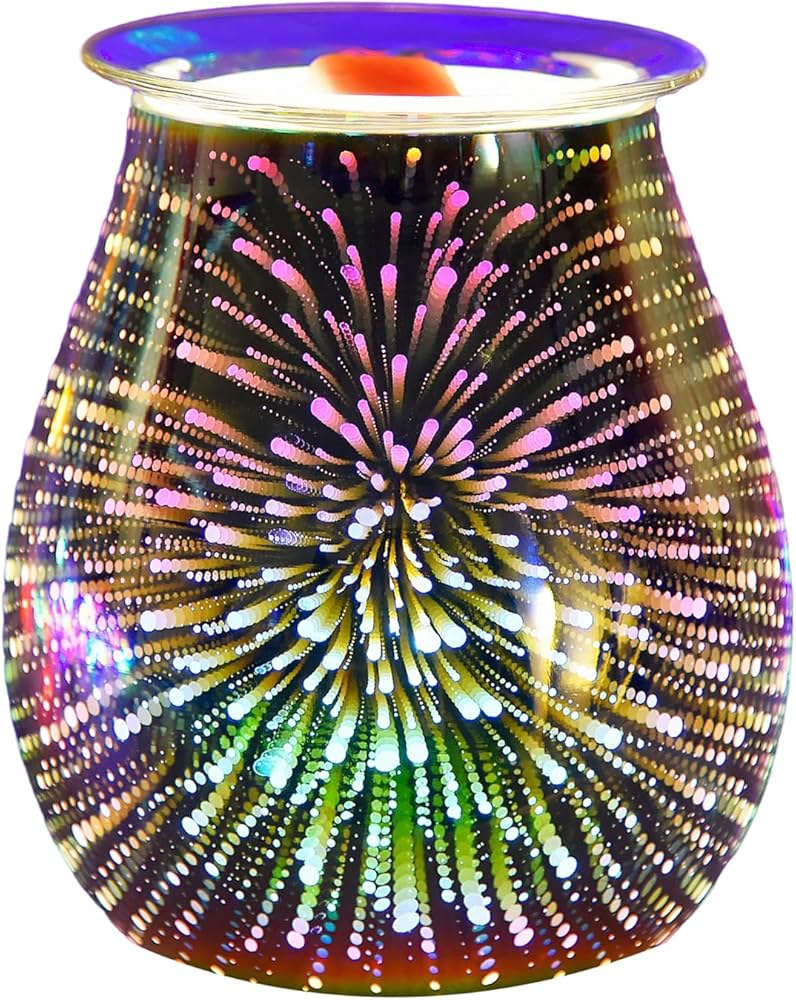 Electric Wax and oil Burner Fragrance Night Light Decoration (3D Fireworks)