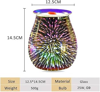 Electric Wax and oil Burner Fragrance Night Light Decoration (3D Fireworks)