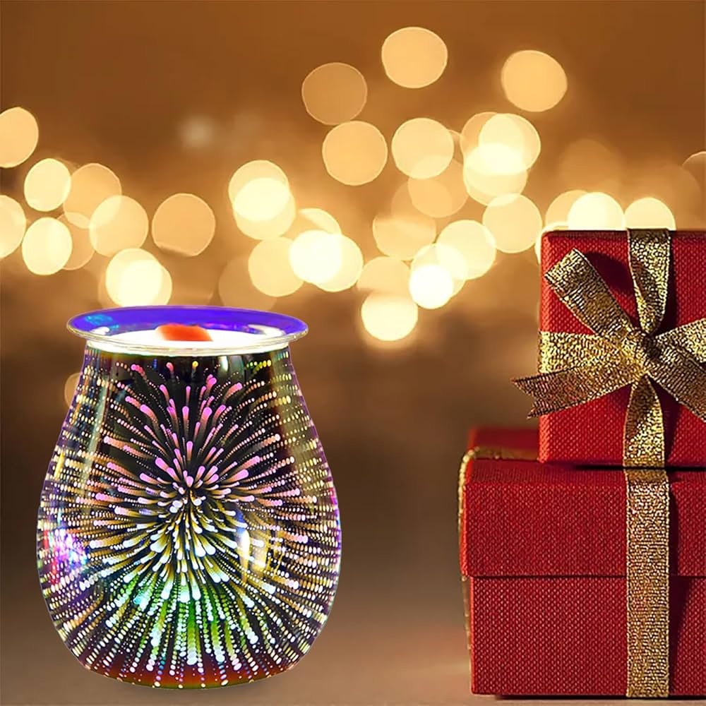 Electric Wax and oil Burner Fragrance Night Light Decoration (3D Fireworks)