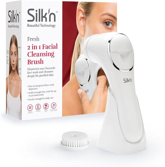 Silk'n Fresh - Facial Cleansing Brush With Dispenser For Cleansing Lotion - Facial Cleansing And Skin Massage