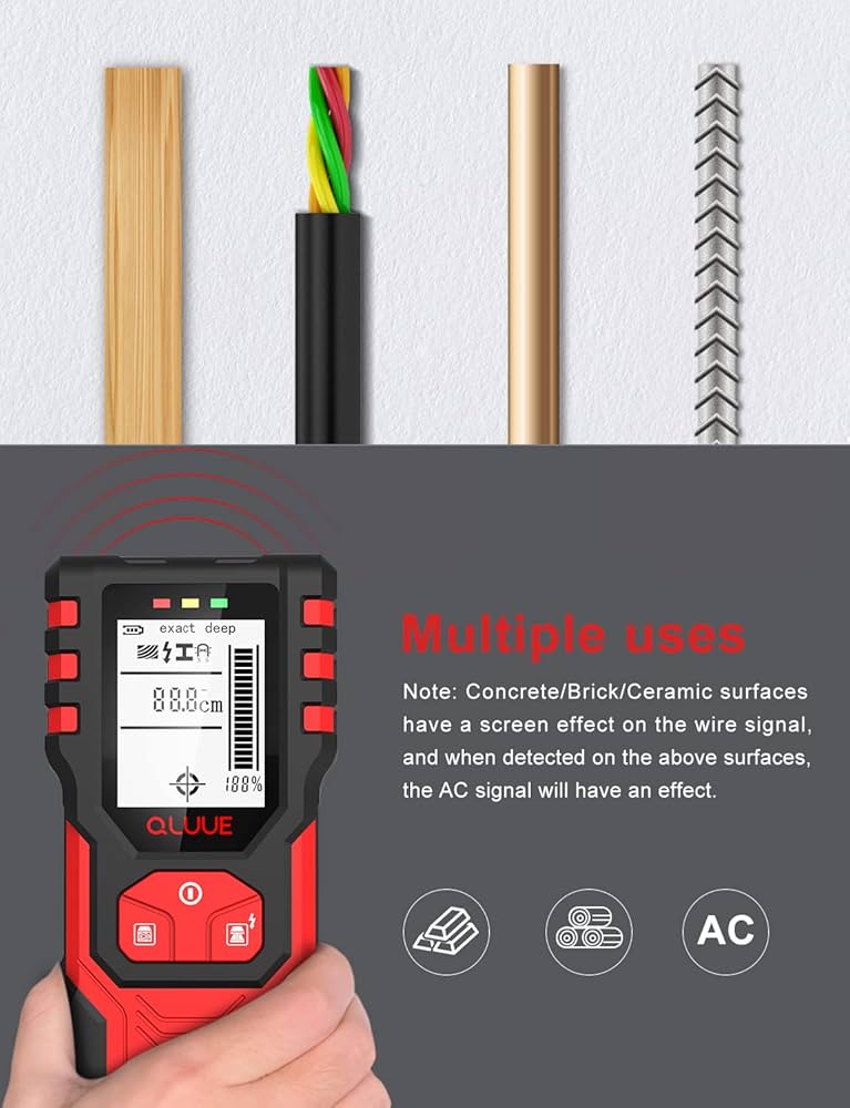 Stud Finder,Wall Scanner 5 in 1 Electronic Sensor Metal Pipe Detector