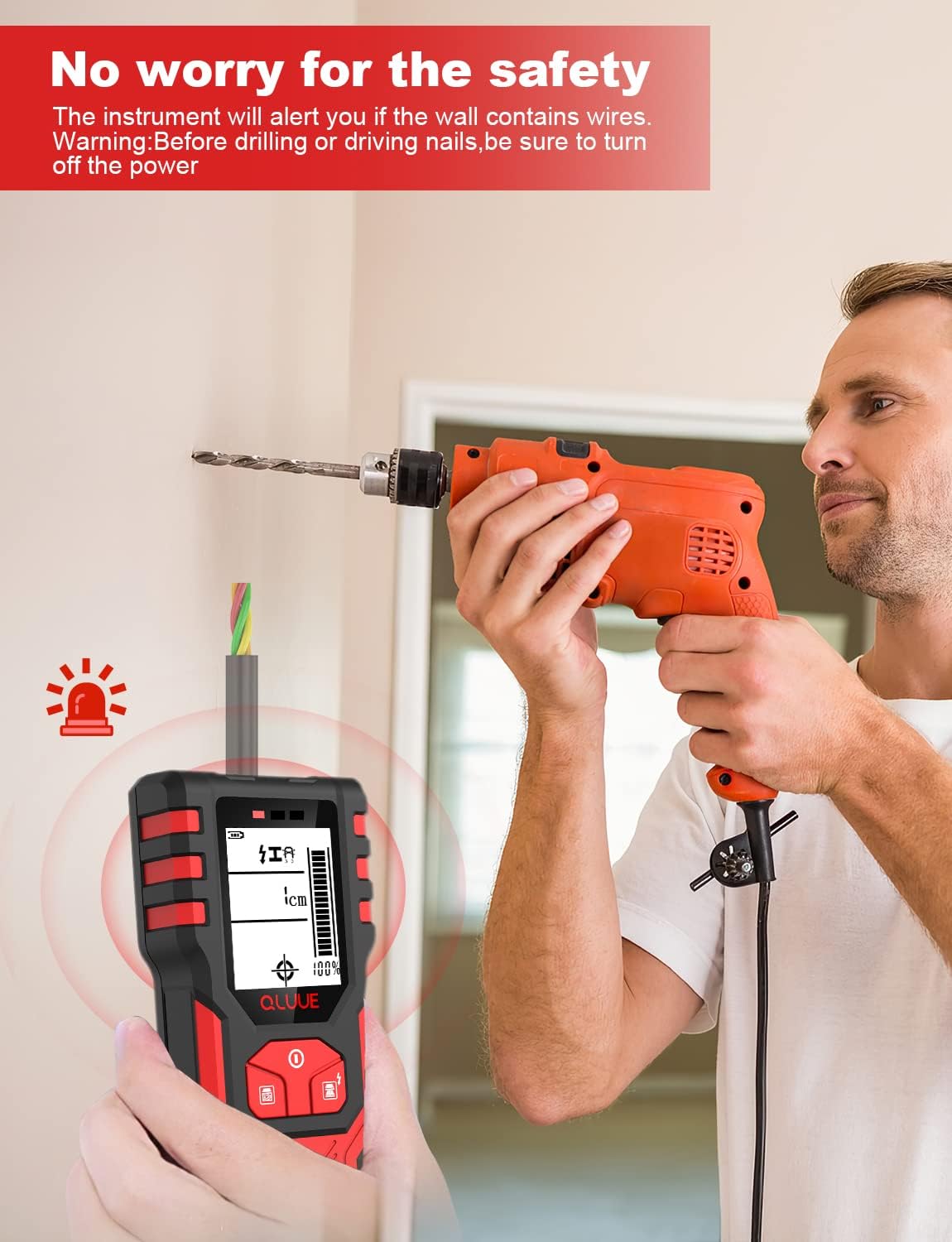 Stud Finder,Wall Scanner 5 in 1 Electronic Sensor Metal Pipe Detector