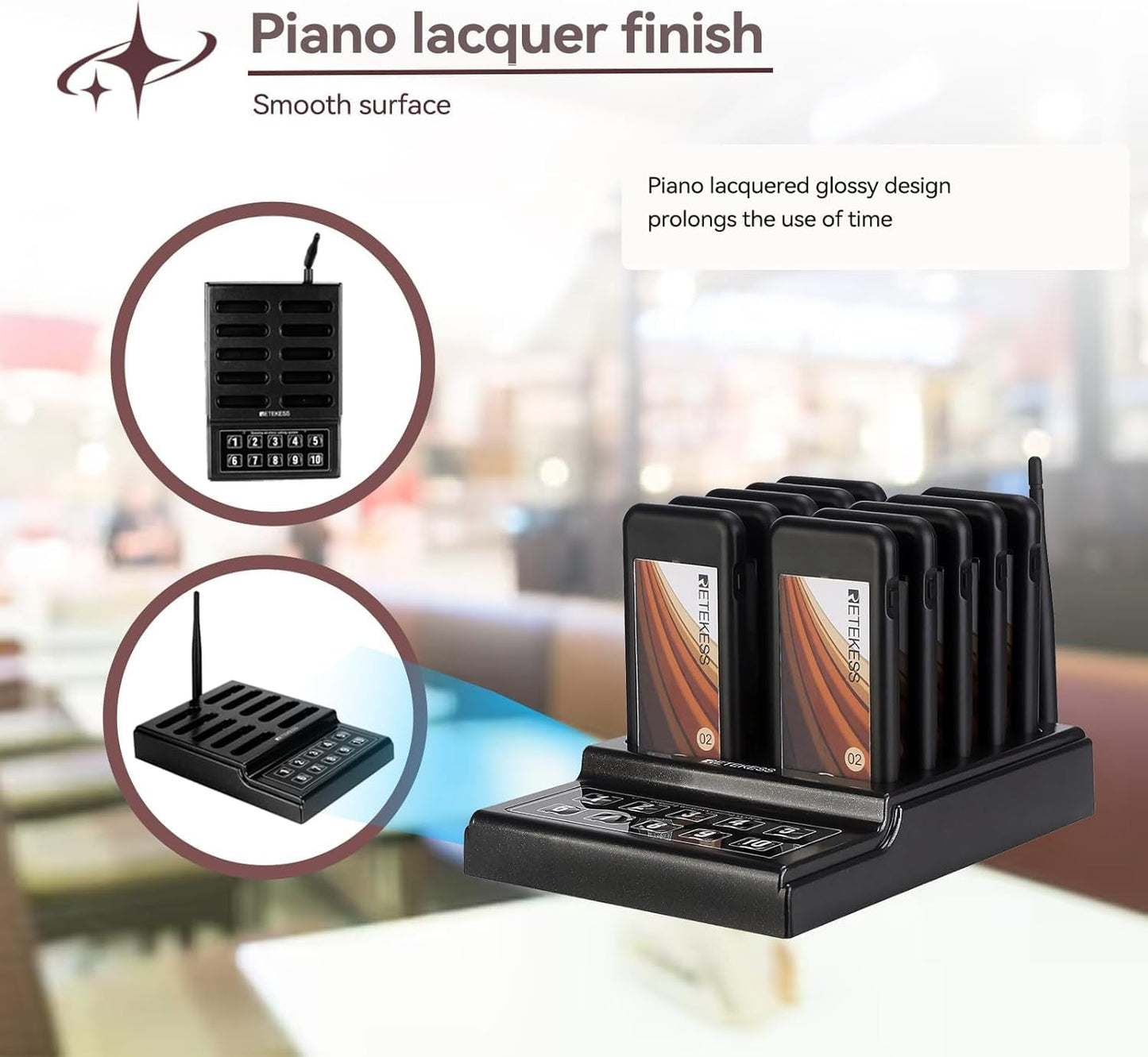 Retekess TD174 Restaurant Pager System 500M Restaurant Buzzer
