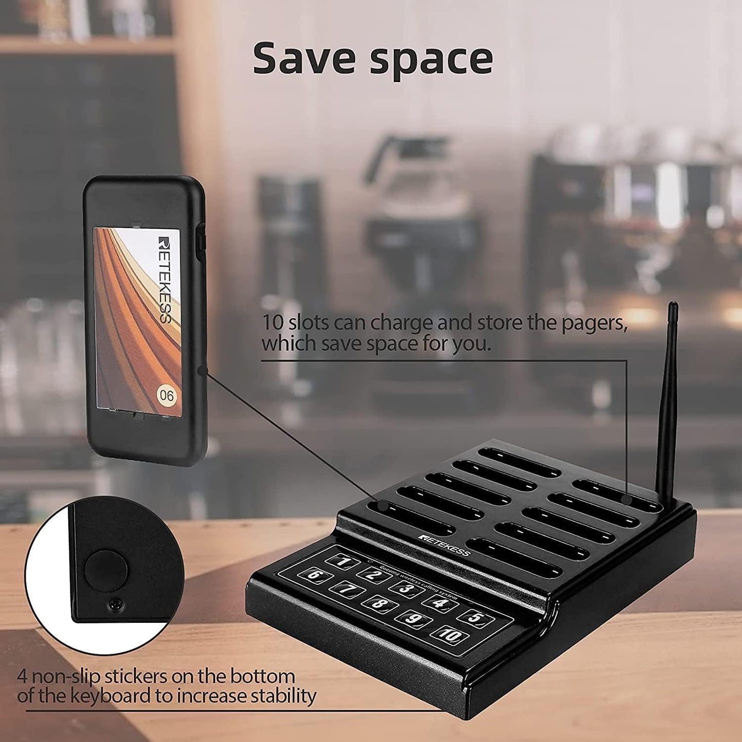 Retekess TD174 Restaurant Pager System 500M Restaurant Buzzer