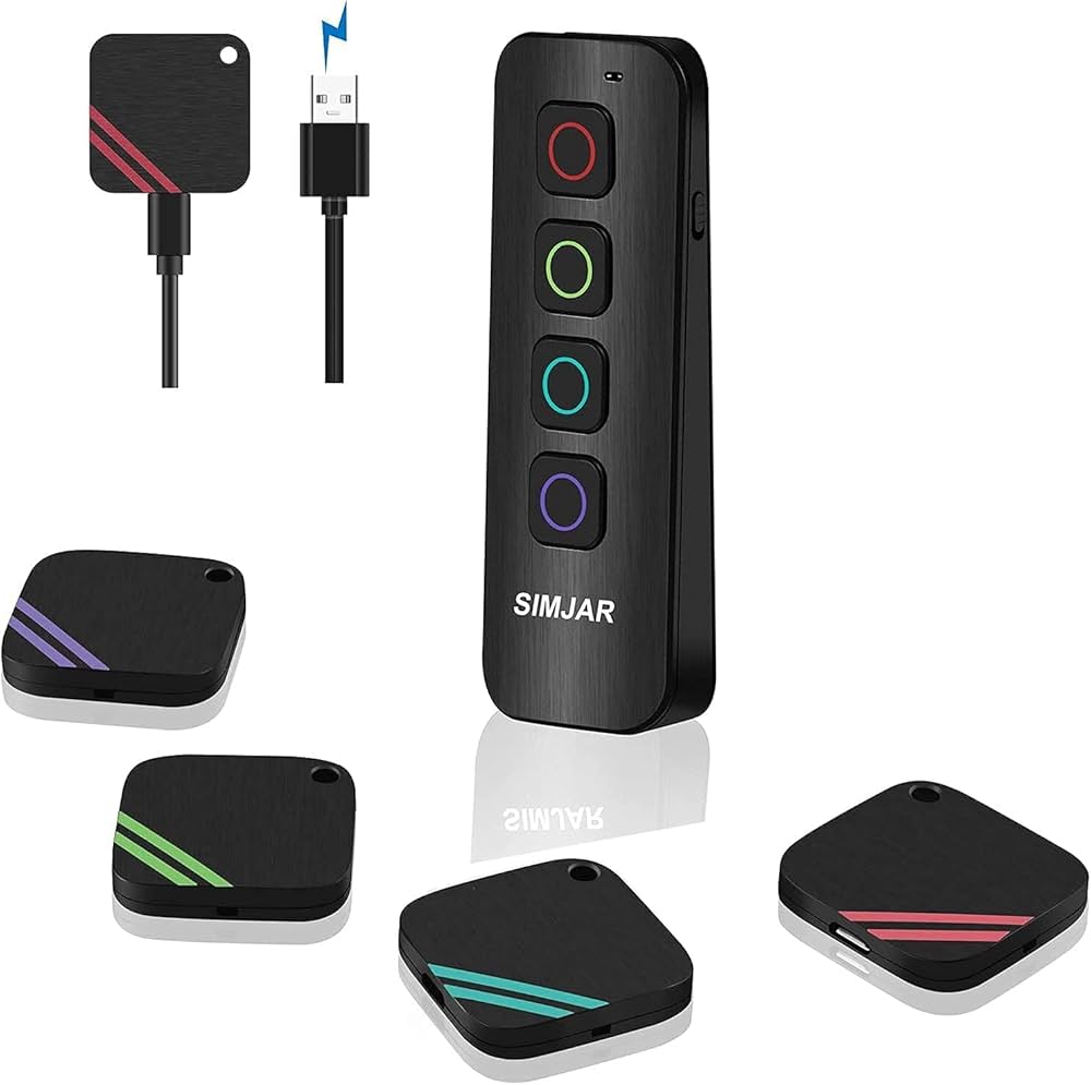 SIMJAR Rechargeable Key Finder with Flashlight