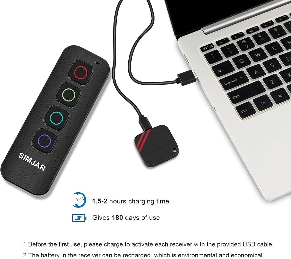 SIMJAR Rechargeable Key Finder with Flashlight