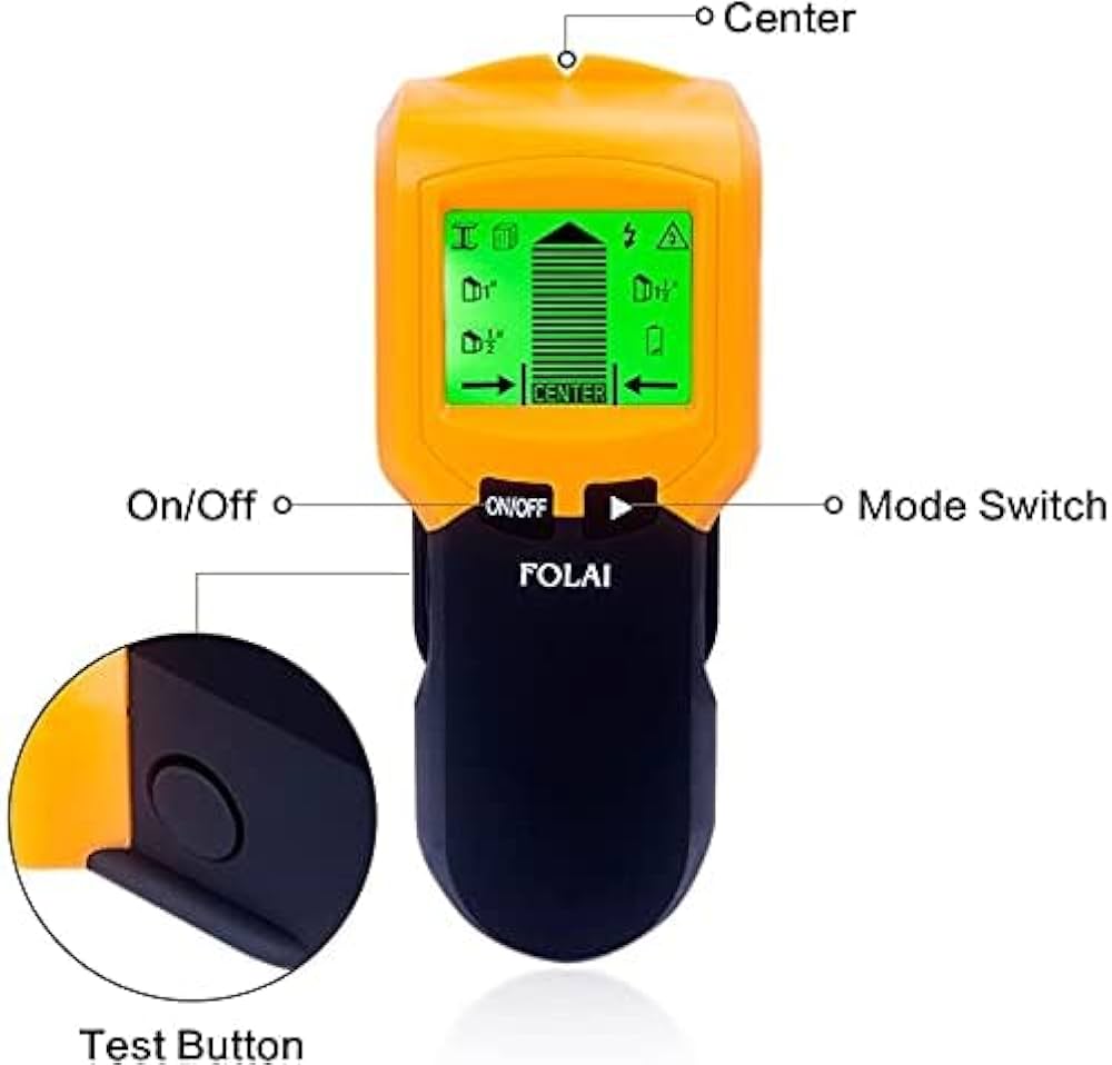 FOLAI Underground Sensor Base Finder Wall Finder 3-in-1