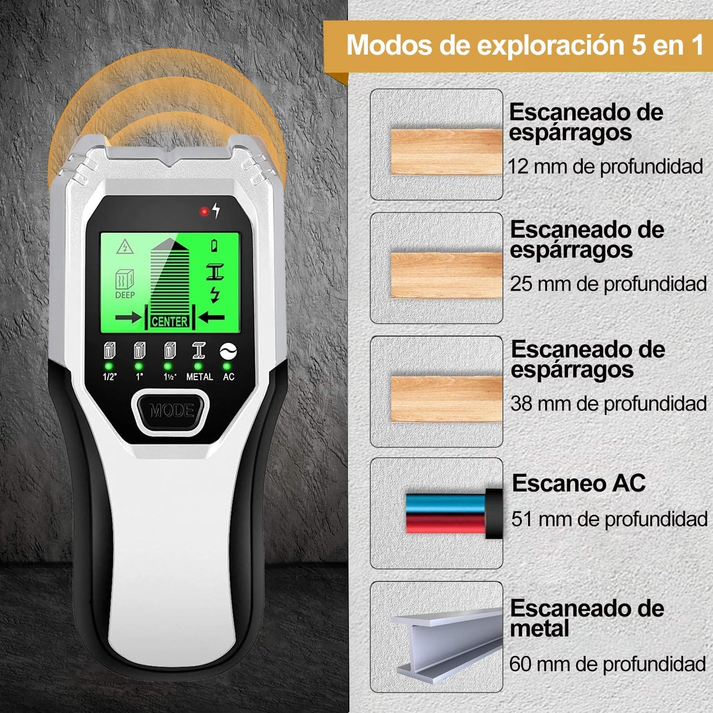 Wall Detector 5 in 1 Wall Scanner Stud Sensor
