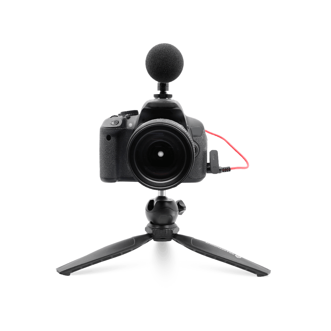 ORANGEMONKIE Q Mic Video Kit with Omni/Cardioid Microphone and Accessories for Cameras & Smartphones with 3.5mm