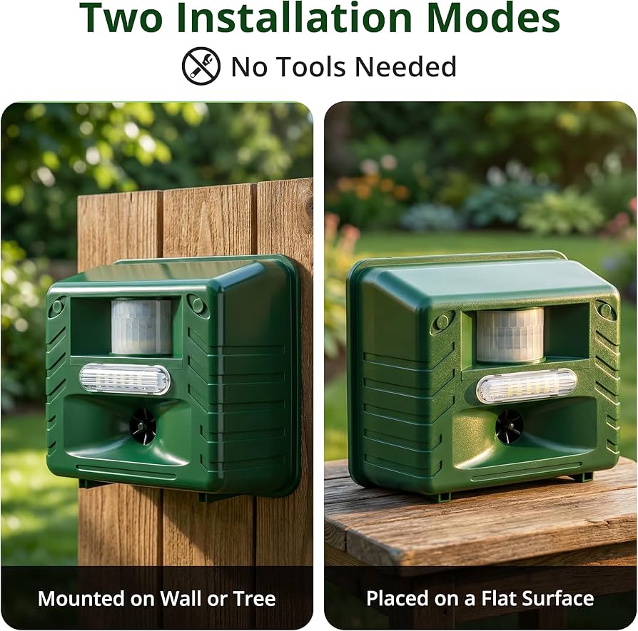 ASPECTEK Yard Sentinel Ultrasonic Animal Repeller with Remote Control