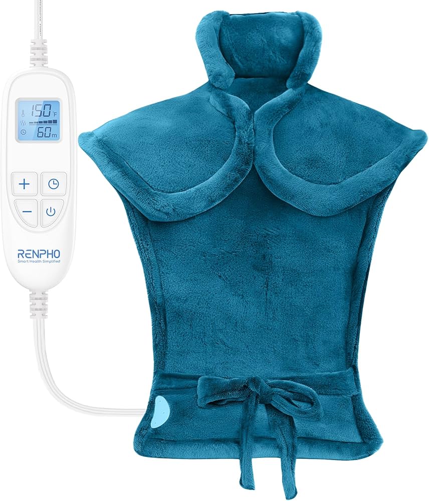RENPHO Electric Heating Pad 6 Heat Levels for Neck Shoulder and Back