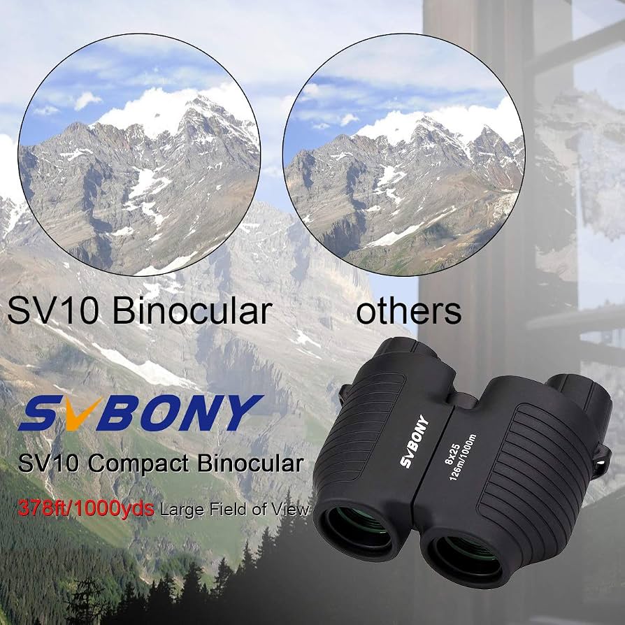 SVBONY SV10 8x25 High Powered Binoculars