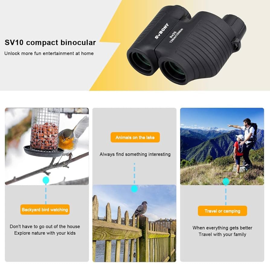 SVBONY SV10 8x25 High Powered Binoculars