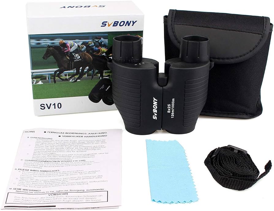 SVBONY SV10 8x25 High Powered Binoculars