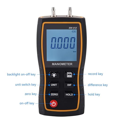SW512C High Accuracy Air Pressure Digital ManoMeter